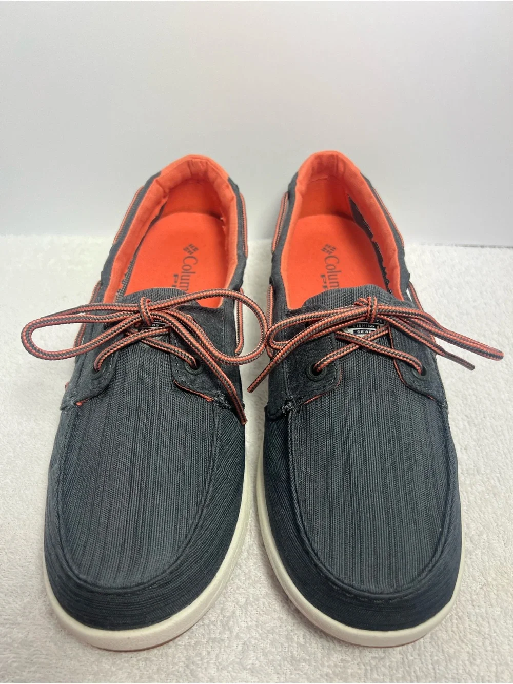 Columbia PFG Delray Loco II Women’s Boat Shoes Graphite/Coral Size 8.5 Casual - Picture 2 of 11